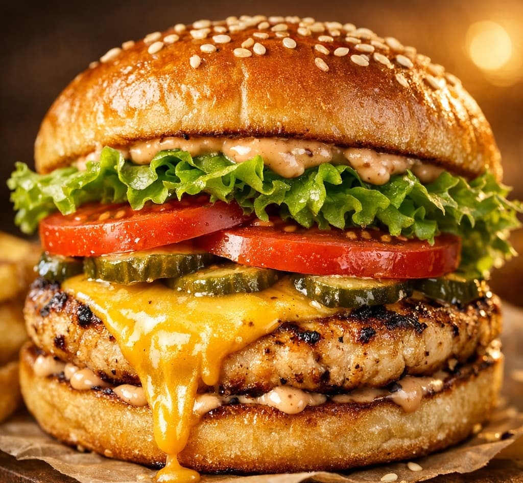 Chicken Cheese Burger