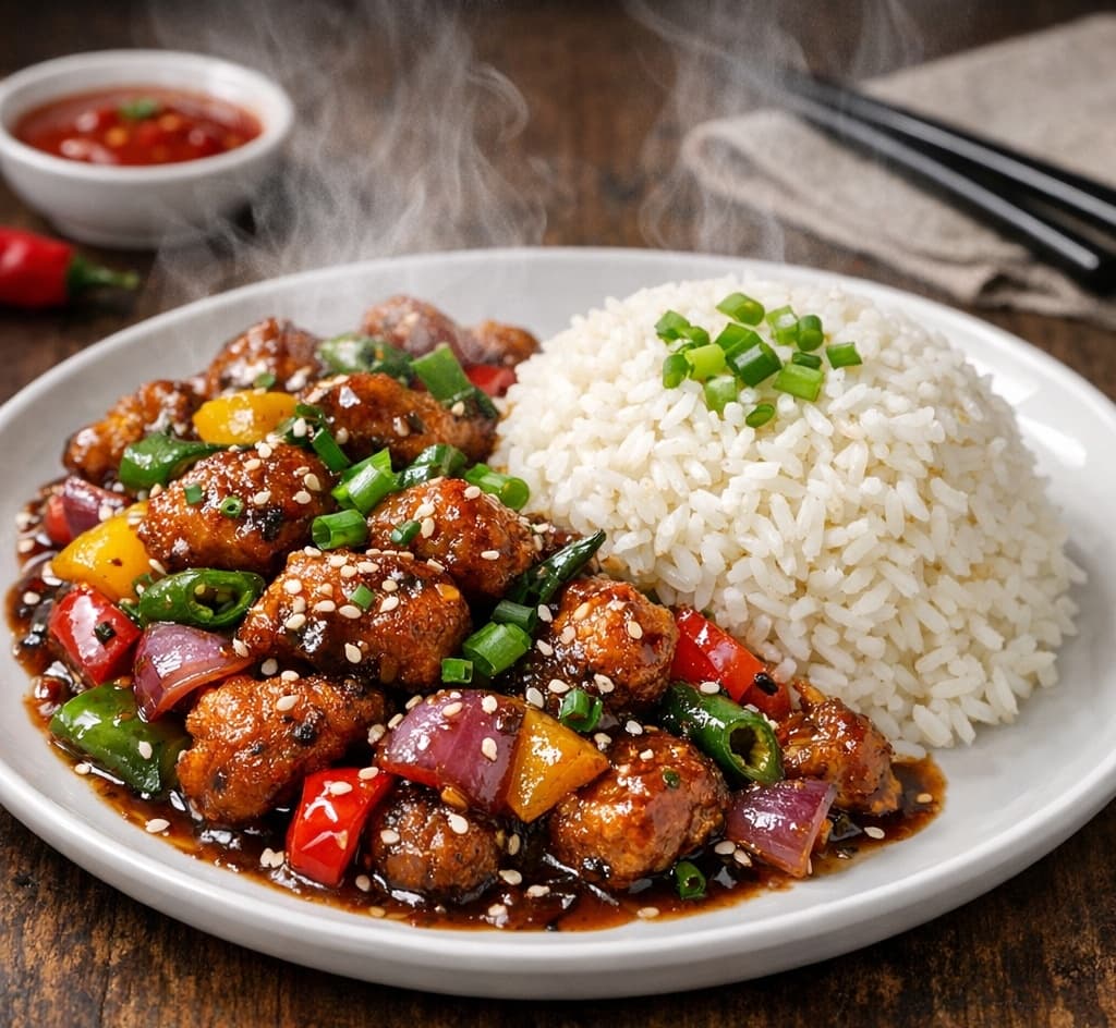 Chilli Dry With Rice