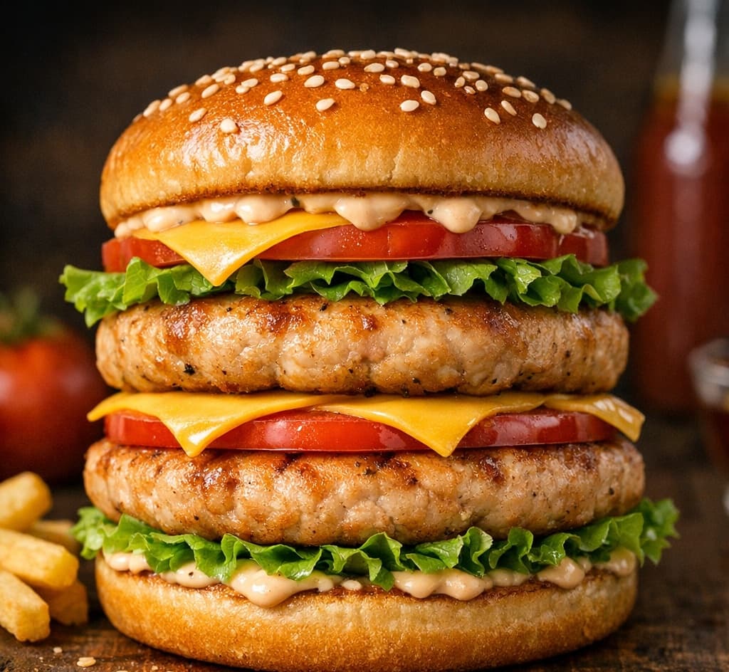 Chicken Double Decker Burger